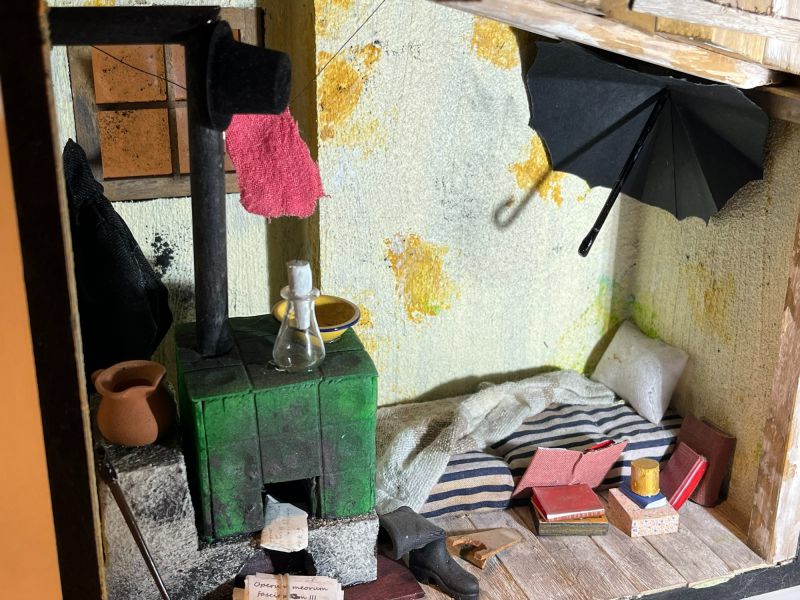 diorama der arme poet schirm